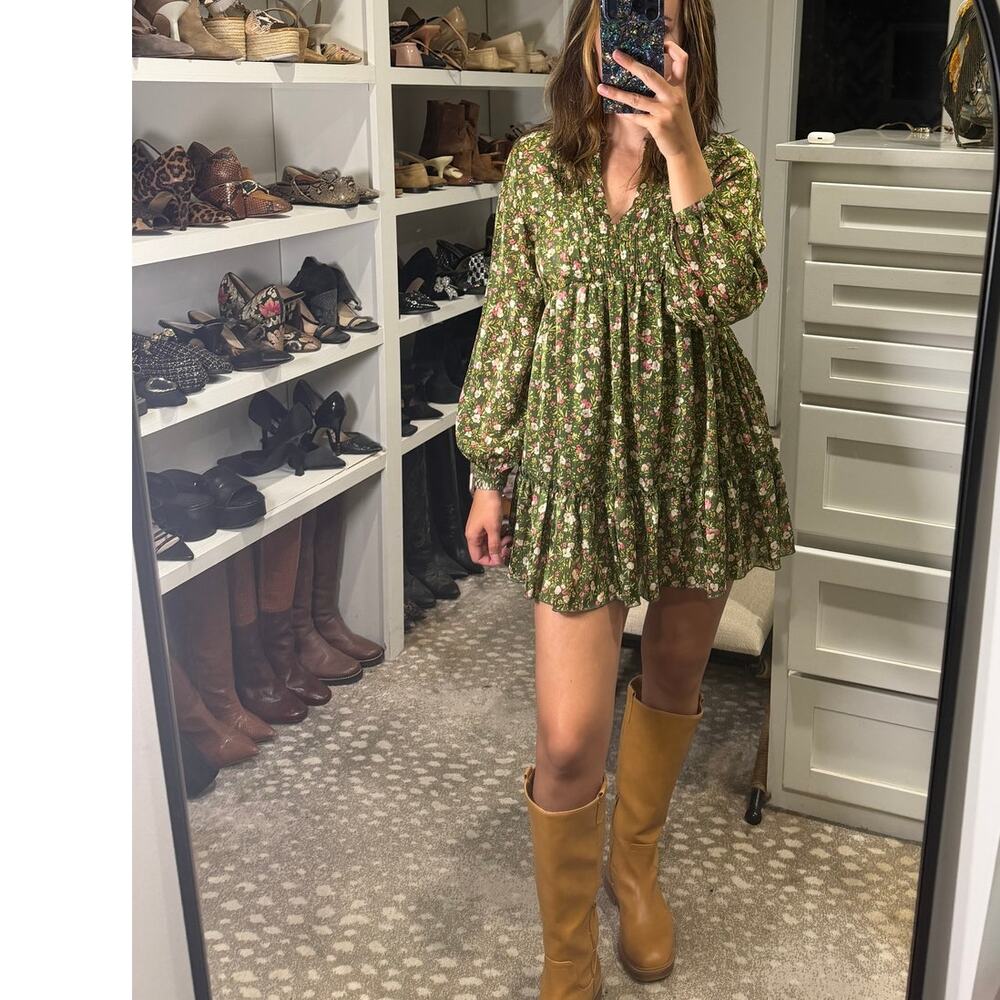 Zara Floral Babydoll Dress